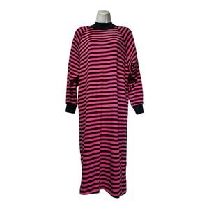 knee length dresses for ladies Red Floral Print Midi Dress - Boho Midi Dress